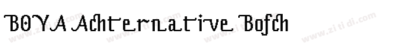 BOYA Alternative Bol字体转换